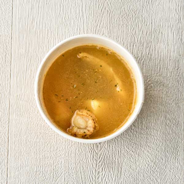 海老と帆立のブイヤベース仕立てスープ